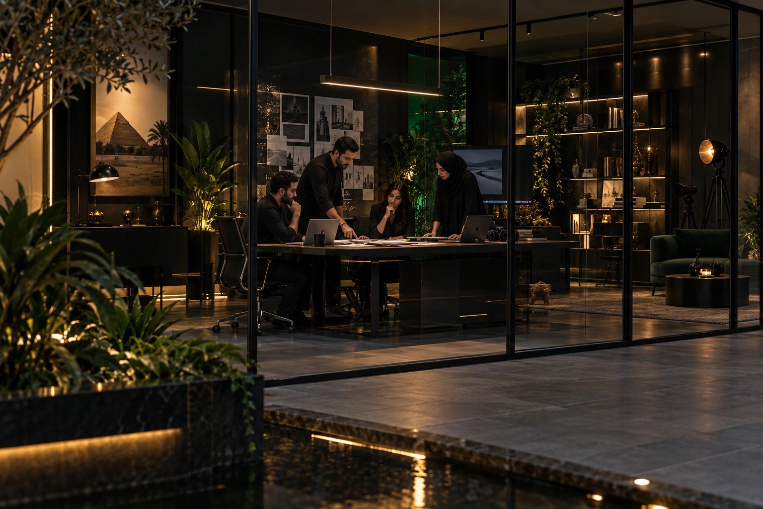 Conceptual creative studio interior
